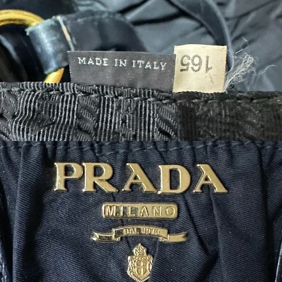 💯Authentic Prada Black Nylon Tessuto Gaufre Tote🍀